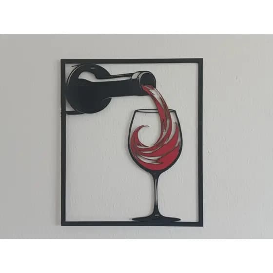 Decoração de Parede - Quadro de Taça com Efeito 3D