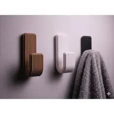 Kit 2/ 3/ 4 Ganchos de Parede Moderno Minimalista Cabideiro Toalheiro Banheiro Quarto Porta Roupas