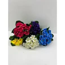 kit com 5 flor artificial violeta 15cm