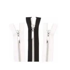 Zíper Nylon Aluminizado Separável para Jaquetas Blusas Coletes Kit 5 Unidades Tamanhos 60 a 80cm