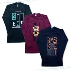 Kit 3 Camisetas Algodão Manga Longa Inverno Menino Juvenil Tamanhos 10 ao 16