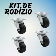 Rodinhas Giratórias 1,5 Polegadas Carrinhos Com Rolamentos Para Móveis Rodizio Vaso de Plantas