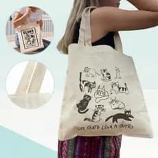 Bolsa Transversal Sacola Ecológica 100% Algodão Eco Bag Faculdade Praia Passeio Varias Estampas