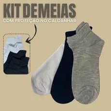 Meias Com Proteção Para Calcanhar Esportivas E Confortáveis Unissex