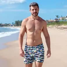 Bermuda Masculina Short de Banho Masculino Praia Piscina My Shorts