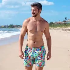 Bermuda Masculina Short de Banho Masculino Praia Piscina My Shorts