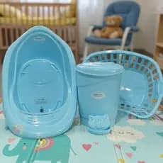Banheira para bebê cesto de roupas organizadores de quarto infatil suporte banho