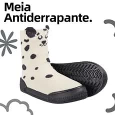 Meia Sapatinho com Sola Antiderrapante Confort Infantil 18 ao 23 | Ideal para Casa ou Escola