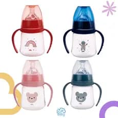 Mamadeira 150ml com Alça e Bico Anatômico Wide Neck Anticólica