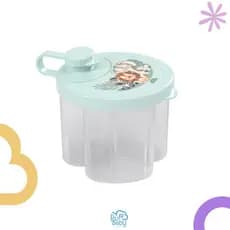 Porta leite em pó medidor 3 divisórias mama bebe