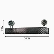 Rack Organizador em Acrilico Resistente de parede com ventosa para box cozinha e banheiro