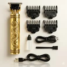 Máquina de cortar cabelo recarregável Maquininha Barbeador Eletrico Masculino Aparador de pelo Profissional KIT completo