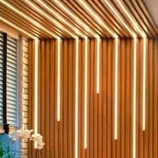 Perfil de Fita Led Slim Branco 1 Metro Alumínio Embutir Decoração Gesso Sanca Molduras Teto Casa Luz Natal