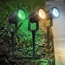 Kit 2 Luminária Espeto Jardim Cob Led 5w Ip65 Aaatop Bivolt