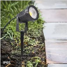 Kit 2 Luminárias Espeto Para Jardim 3w Luz Led Ip65 Prova Dágua