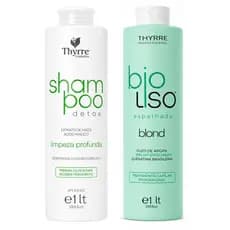 Kit Progressiva Sem Formol Bio Liso Thyrre Cosmeticos brilho espelhado 2x1