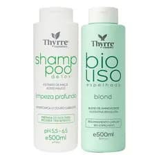 Kit BioLiso 500ml Escova Progressiva Selagem 0% Formol Semi-Definitiva Thyrre