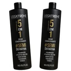 LissXtreme Semi Definitiva 5 em 1 2un Progressiva Sem Formol Redução de Volume Alinhamento Capilar Anti Frizz Hidratação