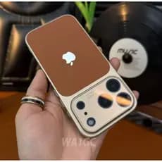 Capa Texturizada De Couro De Lente Grande De Alta Qualidade É Adequada Para iPhone 17,16 ,15 , 14 , 13 , 12 , 11 Pro Max