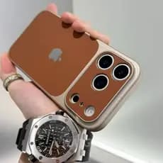 Capa Protetora De Textura De Couro Com Rígida De Alta Qualidade Adequada Para iPhone 17 Pro Max16 , 15 , 14 , 13, 12, 11