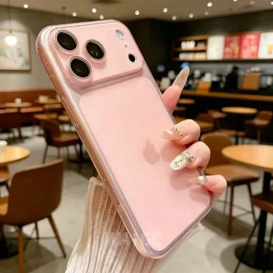 Luxuosa Capa Macia De TPU Fosca É Adequada Para iPhone 17 , 16 , 15 , 14 , 13 , 12 , 11 Pro Max Com Tampa De Lente .