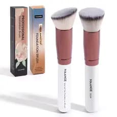 Kit 2 Pincéis Kabuki Maange Base, Corretivo e Acabamento Uniforme