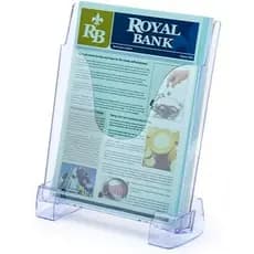 Expositor Para Avisos/recados A4 Com Suporte Mesa Ou Parede