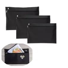 Pasta Malote Com Zíper Escritório Contabilidade Kit Com 3