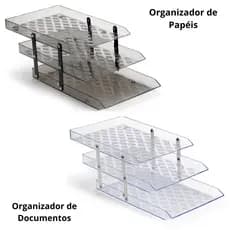 Organizador De Papéis E Documentos Tripla Móvel