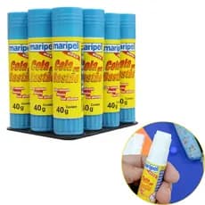 Cola Bastão Maripel Kit Com 12 Unidades 40g Escolar