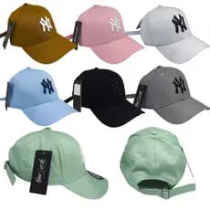 Boné New York Adulto Unissex Ajustável Aba Curva Em Cores masculino feminino