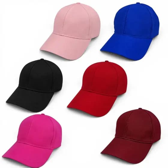 kit 10 Boné Aba Curva liso Básico Fita Ajustável Várias Cores feminino e masculino