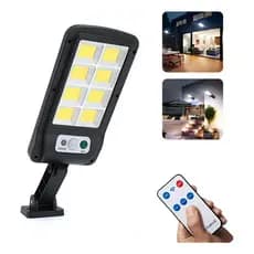 Refletor LED 400W Solar para Poste com Controle e Sensor de Movimento – Luz Branco Frio