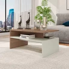 Mesa de centro sala moderna com 2 andares Giovana casa e escritório