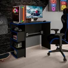 Mesa gamer computador escrivaninha com nicho organizador office elit escritório
