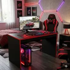 Escrivaninha 90 cm Mesa para Computador e Estudos - mesinha Ideal para Quarto Gamer e Home Office