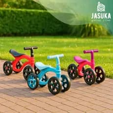 Bicicleta De Equilíbrio Infantil Futurista Sem Pedal 4 Rodas Criança Bebe Meus Primeiros Passos