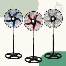 Ventilador de Coluna Pedestal 60W 5 Pás 110V ou 220V Altura Ajustável Potente