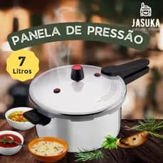 Panela de Pressão Fechamento Externo Profissional com 3 Válvulas de Segurança 7, 10 ou 20 Litros