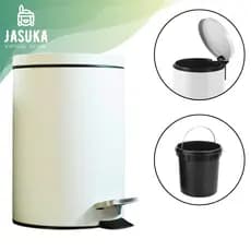Lixeira Com Pedal De Acionamento e Cesto Removível Banheiro Cozinha Escritório 3 e 5 Lts