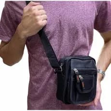 Bolsa transversal masculino femenino confortável resistente transversal