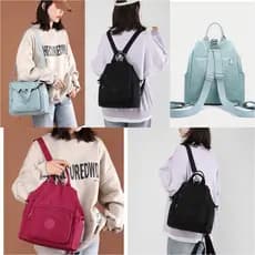 Mochila Bolsa Multifuncional tiracolo, reforçada Feminina Meninas com macaco.