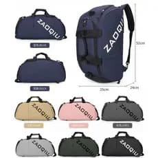 bolsa Mochila Esportiva Emborrachada 2 em 1 Grande/ Impermeável, Academia e Viagem unisex