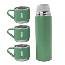 Garrafa Térmica Squeeze 500ml Aço Inox na Cor Verde