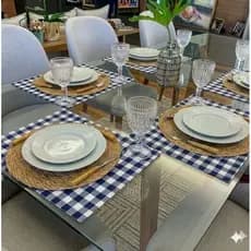 Jogo americano Decoração mesa elegante tecido