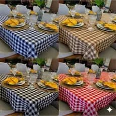 toalha de Mesa xadrez premium Oxford alta durabilidade