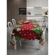 toalha de mesa natalina estampada Papai noel