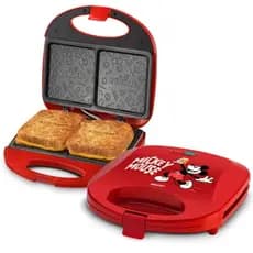 Sanduicheira Mickey Mouse Mallory Vermelha: Praticidade e Magia na sua Cozinha!