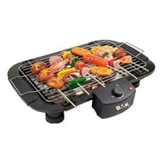 Churrasqueira Elétrica Interior Exterior Sem fumaça Grelhador Portátil Cozinha Control 110V OU 220V