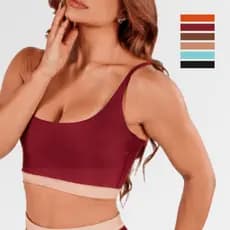Top Fitness Suplex Feminino com Alças Finas  Alta Compressão Conforto  Estilo para Treinos